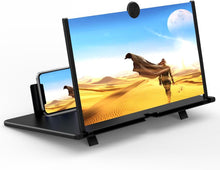 Carica l'immagine nel visualizzatore di Gallery, 18 pollici Lente di ingrandimento per cellulare da,HD Ingranditore schermo smartphone, con Supporto Pieghevole Video per