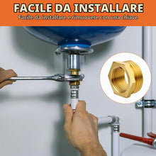 Carica l'immagine nel visualizzatore di Gallery, Flintronic 2 Pezzi Riduttore in Ottone Adattatore, 1/2 a 3/4 Pollice