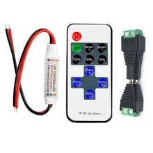 Carica l'immagine nel visualizzatore di Gallery, Controller striscia LED, dimmer, DC 5 V-24 V, 12 A, telecomando wireless, per SMD 5050 3528 2835 5630