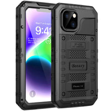 Carica l'immagine nel visualizzatore di Gallery, Beeasy Cover per iPhone 14 IP68 Impermeabile Custodia Militare Antiurto Resistente 360° Metallo Armor Protezione Schermo