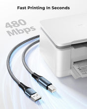 Carica l'immagine nel visualizzatore di Gallery, Cavo Stampante USB 2.0 [3 Metri], Cavo USB B a USB A, Cavo USB Tipo A Maschio a Tipo B Maschio Per Stampante HP, Canon, 