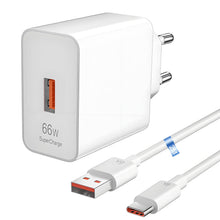Carica l'immagine nel visualizzatore di Gallery, 66W SuperCharge Caricabatterie per Honor Magic 6 Lite 200/90 Lite X8a X8b,