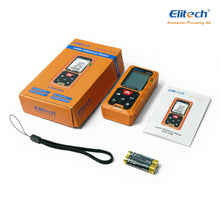 Carica l'immagine nel visualizzatore di Gallery, Elitech Distanziometro Laser 50m Precisione ±2mm Metro Laser Professionale con Modalità Area/Volume/Pitagora, LCD Retroi