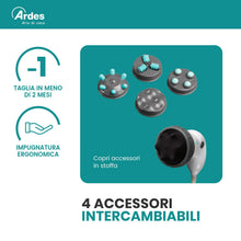 Carica l'immagine nel visualizzatore di Gallery, Ardes VENUS Massaggiatore Anticellulite Professionale con Riscaldamento a Infrarossi, 4 Accessori Intercambiabili per Gl