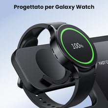 Carica l'immagine nel visualizzatore di Gallery, seacosmo Caricabatterie Wireless 3 in 1 per Samsung, Stazione Ricarica Wireless Rapida Charging Station, Caricatore S24/