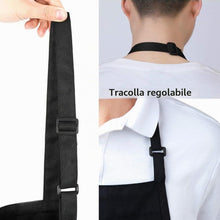 Carica l'immagine nel visualizzatore di Gallery, Viedouce 2 Pezzi Grembiule da Cucina Chef,Grembiule da Ristorante BBQ Bar Chef Cucina,Regolabile Grembiuli con Tasche Ch