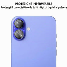 Carica l'immagine nel visualizzatore di Gallery, Protezione Fotocamera per iPhone 16/16 Plus [2 Pezzi] Pellicola Vetrino Telecamera Posteriore Lente Camera