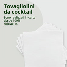 Carica l'immagine nel visualizzatore di Gallery, 600 Tovaglioli Bianchi di Carta - Piccoli e Singoli - Texture Micropunto - Più Spessi e Assorbenti - Ideale per Catering