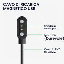 Carica l'immagine nel visualizzatore di Gallery, kwmobile Cavo Caricabatterie Compatibile con Blackview R3 / R3 Pro Cavo - Carica Batterie USB Smartwatch - Cavetto Ricar