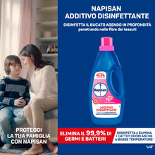 Carica l'immagine nel visualizzatore di Gallery, Napisan Additivo Disinfettante Lavatrice alla fragranza Brezza di Primavera, 2 Confezioni da 2.2 Litri di Additivo Liqui