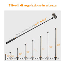 Carica l'immagine nel visualizzatore di Gallery, K&amp;F CONCEPT Treppiede Bastone Selfie Magnetico 162Cm Per Cellulare
