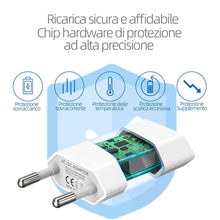 Carica l'immagine nel visualizzatore di Gallery, presa usb (2 Pezzi) presa usb da muro, per Iphone X XR XS 11 11 pro 8 8 Plus 7 7Plus 6 6S SE 12 13 14 Pro Max Plus IPad 