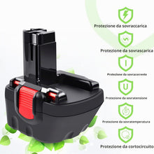 Carica l'immagine nel visualizzatore di Gallery, 12V 4,8Ah Batteria per Bosch BAT043 BAT045 BAT120 BAT139 2607335542 2607335526 2607335274 2607335709 GSR 12-2 12VE-2 PSR