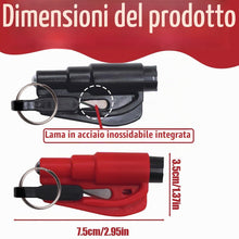 Carica l'immagine nel visualizzatore di Gallery, GXGM Rompivetro Auto E Taglia Cintur Rompe Cristalli E Taglierina Di Cinture Auto, Taglia Cinture Di Sicurezza E Portach