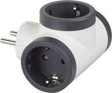 Carica l'immagine nel visualizzatore di Gallery, BTICINO Adattatore S3626D, 3 Prese Schuko Standard Tedesco, Spina Grande 16A, Presa multipla su 3 Lati, Potenza Fino a 3