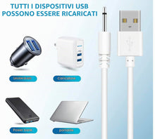 Carica l'immagine nel visualizzatore di Gallery, 2 Pezzi | Sostitutivo Cavo di Ricarica USB Caricabatterie CC 2,5mm | Ricarica Rapida | Per Massaggiatori e Altri Disposi
