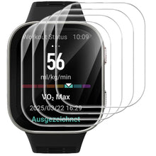 Carica l'immagine nel visualizzatore di Gallery, GIOPUEY Pellicola Protettiva per Amazfit Bip Max, [4 Pezzi] Vetro temperato Schermo Protezione Pellicola [Copertura Comp