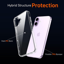 Carica l'immagine nel visualizzatore di Gallery, iVoler Anti Ingiallimento Chiaro Cover per iPhone 17 6.3 Pollice con 2 Pezzi Pellicola Vetro Temperato, [Antiurto di Gra