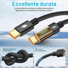 Carica l'immagine nel visualizzatore di Gallery, Adiwo Cavo USB C a USB C, Ricarica Rapida 100W PD3.0/QC3.0, Compatibile con iPhone 16 Pro Max/15, Samsung S24/S23/S22, M
