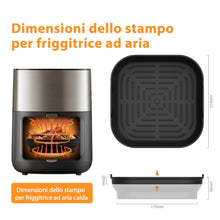 Carica l'immagine nel visualizzatore di Gallery, GRIFEMA Teglia Silicone Friggitrice Aria 2 Pezzi 5-8L per COSORI Ninja
