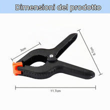 Carica l'immagine nel visualizzatore di Gallery, Nutabevr 10 Pezzi Morsetti a Molla,Morse da falegname con ganascia mobile,Fermagli a Molla Nylon, pesanti morsetti,Morse