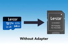 Carica l'immagine nel visualizzatore di Gallery, Lexar Scheda Micro SD 64 GB, microSDXC UHS-I