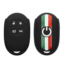 Carica l'immagine nel visualizzatore di Gallery, kwmobile Custodia Coprichiave Compatibile con Fiat 500E Chiave auto a 4 pulsanti Cover - Copritelecomando Chiave Auto - 