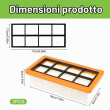 Carica l'immagine nel visualizzatore di Gallery, 3 Pezzi Filtro Aspirapolvere per Kärcher AD 2, AD 2 Battery