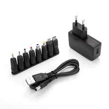Carica l'immagine nel visualizzatore di Gallery, Alimentatore Universale con 8 Adattatori Switching Plugs per 5V Elettronica Domestica e Dispositivi USB - 2000mA Max