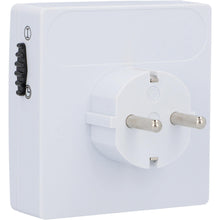 Carica l'immagine nel visualizzatore di Gallery, UNITEC Timer giornaliero meccanico per interni IP20 attraente forma quadrata analogica bianca 15 minuti di distanza rego
