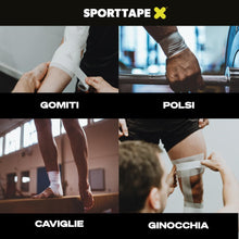 Carica l'immagine nel visualizzatore di Gallery, SPORTTAPE 3 Rotoli Nastro Ossido di Zinco - 5 cm x 10 m - Athletic Tape