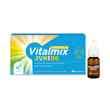Carica l'immagine nel visualizzatore di Gallery, Vitalmix Energia Junior, Integratore per Bambini e Ragazzi, Sostegno Memoria e Difese Immunitarie, 14 Flaconcini Monodos