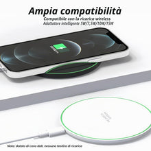 Carica l'immagine nel visualizzatore di Gallery, Flintronic Caricatore Wireless Charger, 15 W Caricabatterie Senza Fili Portatile Rapida Caricabatterie Wireless per iPho