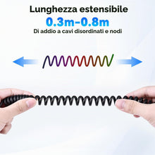 Carica l'immagine nel visualizzatore di Gallery, OTraki Cavo USB-C Corto 0.8 m Angolo Retto per Ricarica Rapida Portatile