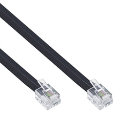 Carica l'immagine nel visualizzatore di Gallery, InLine 18842 cavo telefonico 2 m Nero - Cavi telefonici (2 m, RJ12, RJ12, Nero, Male connector/Male connector)