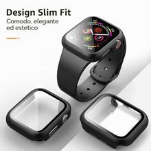 Carica l'immagine nel visualizzatore di Gallery, Mugust [3 Pezzi] Cover Con Vetro Temperato per Apple Watch SE3/SE2/SE/Serie 6/Serie 5/Serie 4 40mm, Custodia Rigida Prot