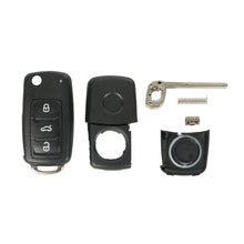 Carica l'immagine nel visualizzatore di Gallery, SUPALAND Guscio Chiave di Ricambio a 3 Tasti Per Telecomando Auto Con Lama Compatibile con VW Polo Golf Eos MK6 Beetle P