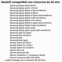 Carica l'immagine nel visualizzatore di Gallery, Cinturino Compatibile con Samsung Galaxy Watch 3 41mm,Silicone
