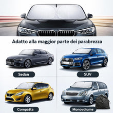 Carica l'immagine nel visualizzatore di Gallery, Parasole Auto Parabrezza – Parasole Pieghevole Universale, Protezione UV, Anti Calore, Tendina Parasole Interna per Tutt