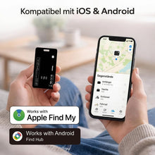 Carica l'immagine nel visualizzatore di Gallery, Air Tag Card per iOS e Android, carta tracciante ricaricabile sottile per portafoglio per Apple Find My e Google Find My