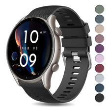 Carica l'immagine nel visualizzatore di Gallery, Vancle Cinturino per Amazfit GTR 4 3 2 3Pro/ Stratos 3 2, 22mm Cinturini in Silicone Sportivo per Amazfit GTR 47mm/Pace/