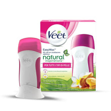 Carica l'immagine nel visualizzatore di Gallery, Veet Kit Roll-on Scaldacera Professionale Easy Wax Natural Inspiration, Inclusi Rullo Scaldacera Elettrico, 1 Ricarica d