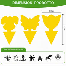 Carica l'immagine nel visualizzatore di Gallery, CNMTCCO 30 Pezzi Trappola per Moscerini, Trappole Adesive Gialle per Moscerini Della Frutta e Insetti, per Insetti Volan