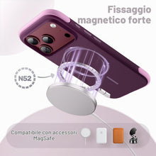 Carica l'immagine nel visualizzatore di Gallery, JETech Cover Magnetica Silicone per iPhone 18 Pro/17 Pro, Ciliegia Scuro