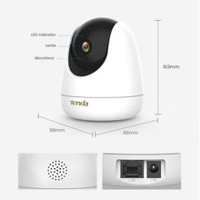 Carica l'immagine nel visualizzatore di Gallery, Tenda CP7 Telecamera WiFi Interno 4MP 360° Pan Tilt con Visione Notturna e Audio Bidirezionale, Rilevamento AI, Compatib