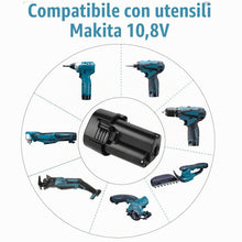 Carica l'immagine nel visualizzatore di Gallery, Energup 2 pezzi 10.8 V 3.5Ah Batteria per Makita Batteria BL1013