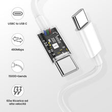 Carica l'immagine nel visualizzatore di Gallery, Caricatore USB C,USB-C a C da 2M,Caricabatterie Rapido Batterie di Per Apple iPhone 17/16/15/Plus/Air/Pro/Max,Per Galaxy