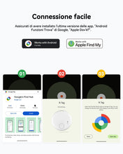 Carica l'immagine nel visualizzatore di Gallery, Spedal Smart Tracker Tag Android, Localizzatore Bluetooth Compatibile Google Funzioni Trova, Trova Oggetti e Chiavi/Baga