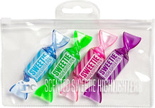 Carica l'immagine nel visualizzatore di Gallery, Tinc - Evidenziatori Profumati Sweetie - Pennarelli a Forma di Caramelle con Astuccio con Zip - Accessorio di Cancelleria Creativa per Scuola e Ufficio - Multicolore - Set di 4