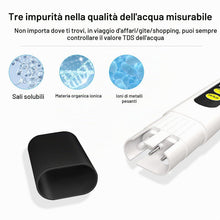 Carica l'immagine nel visualizzatore di Gallery, Tester di qualità dell'Acqua TDS, 0-999 PPM, Digitale Misuratore TDS per Acquari, Piscine, Acqua, Laboratorio, Idroponic